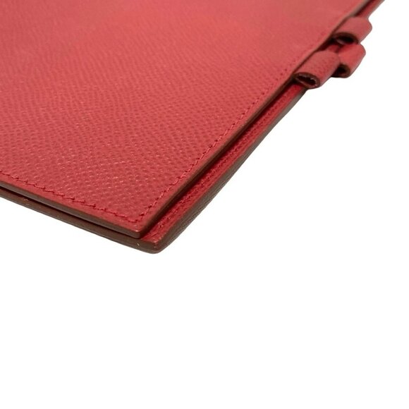 Auth HERMES Globetrotter - Vermillion Veau Graine Couchevel Square A Agenda - Picture 4 of 7